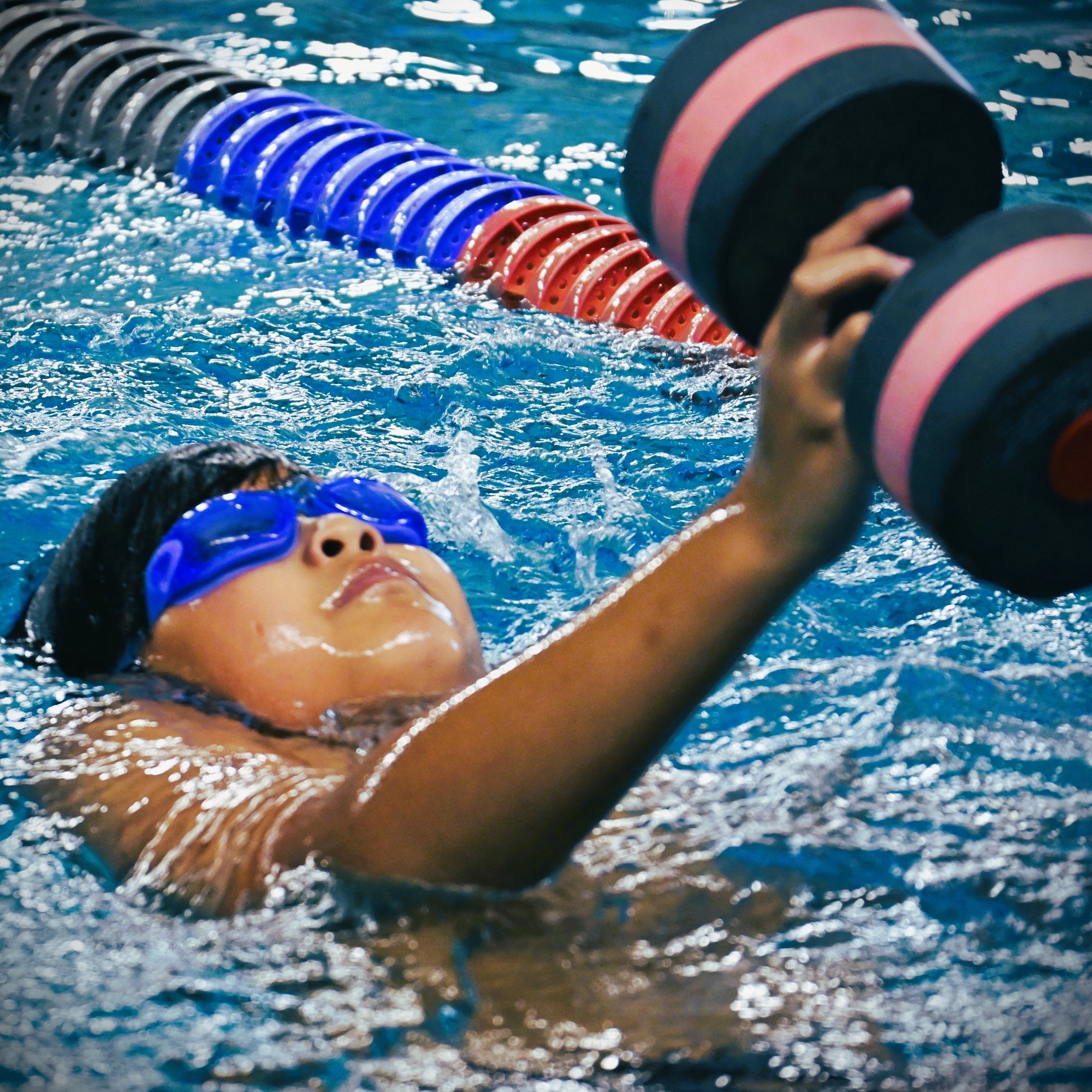 swim camp - lifting weight drill