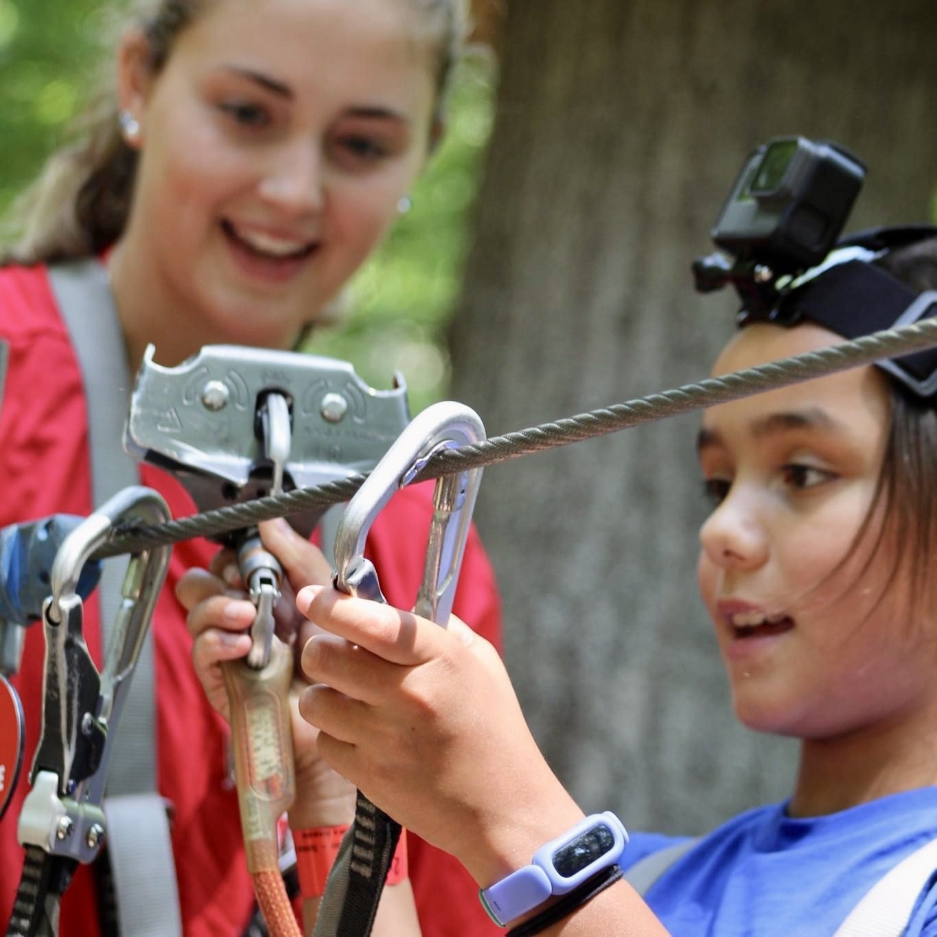 adventure camp - coach and camper